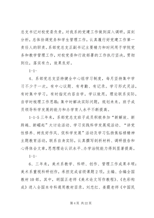 美术系党总支自评报告.docx