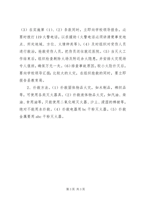 镇中学消防安全应急预案.docx