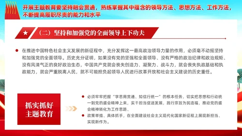 红色党建主题教育开展好第二批主题教育党课ppt