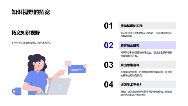 交叉学科研究探讨PPT模板