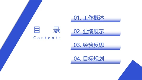 总结目录25页合集PPT模板