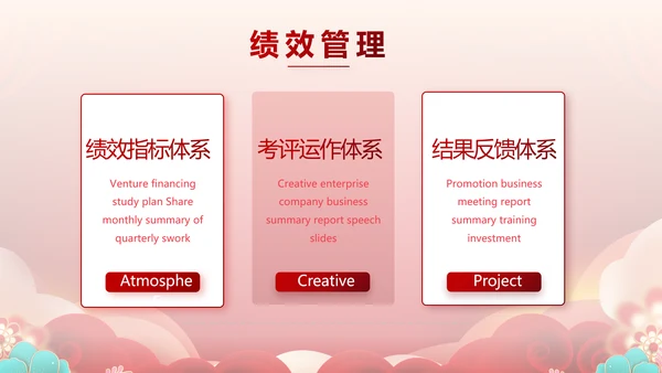 红色喜庆公司联欢晚会年终总结PPT动态模板