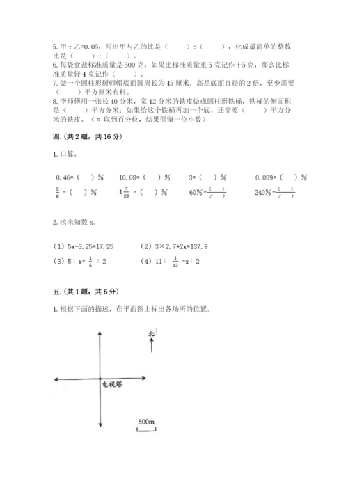 苏教版六年级数学小升初试卷附完整答案【典优】.docx
