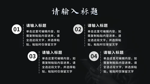 黑色简约网络暴力教育PPT模板