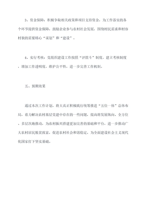 农村基层党工作计划