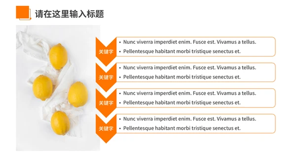 橙色夏季风优雅商务工作汇报通用PPT模板