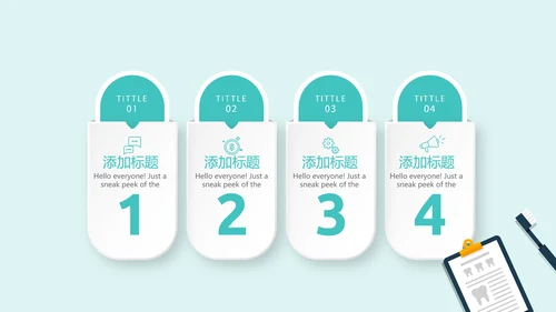 蓝色医疗牙科种植牙动态PPT