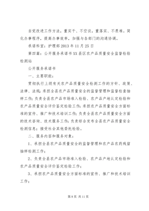 公开服务承诺书.docx
