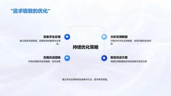 教学反馈季度总结PPT模板