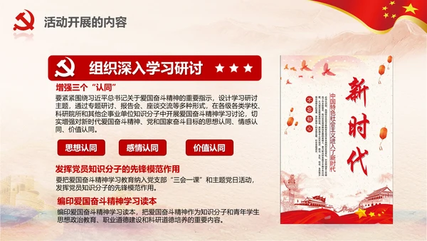 党委知识分子弘扬爱国奋斗精神活动PPT