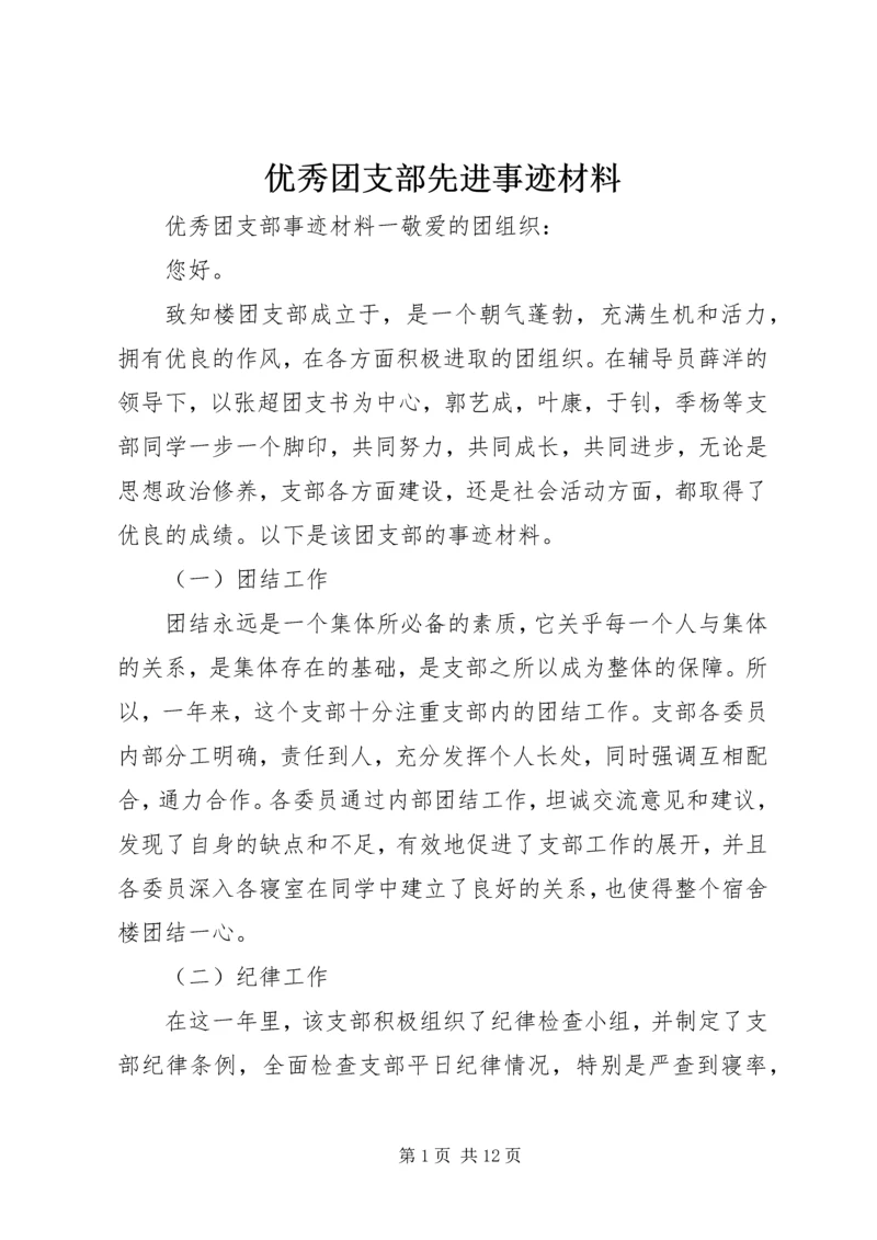 优秀团支部先进事迹材料.docx