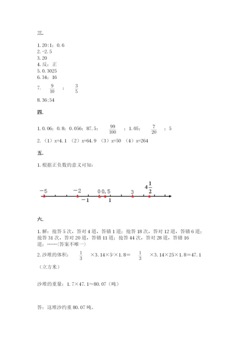 冀教版小升初数学模拟试题含答案【突破训练】.docx