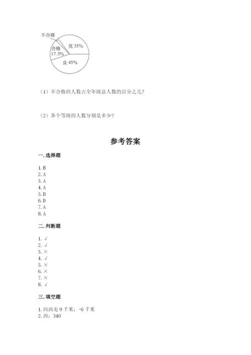 冀教版小学六年级下册数学期末检测试题【名师系列】.docx