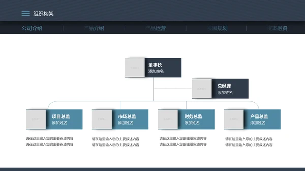 稳重详细内容商业计划书PPT模板