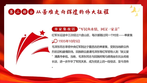 红色故事红色精神党史学习党建PPT课件党课