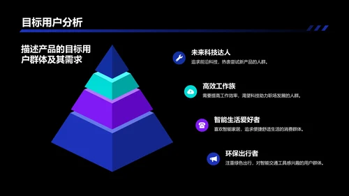 蓝黑色科技产品介绍PPT模板