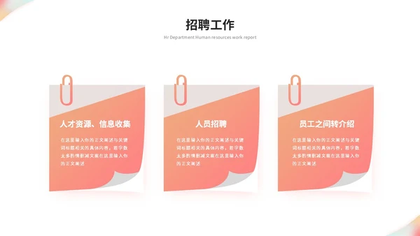 简约时尚商务人事部人力资源工作总结工作汇报ppt模板人力资源工作汇报
