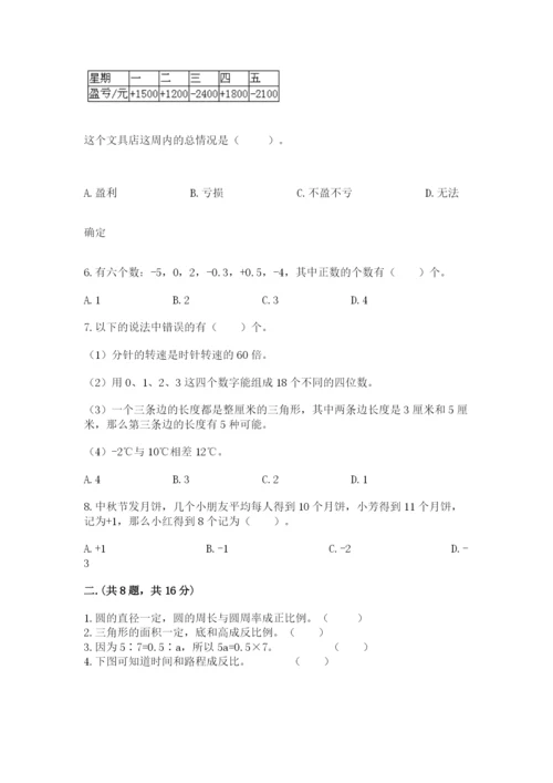 小学数学六年级下册竞赛试题精品（突破训练）.docx