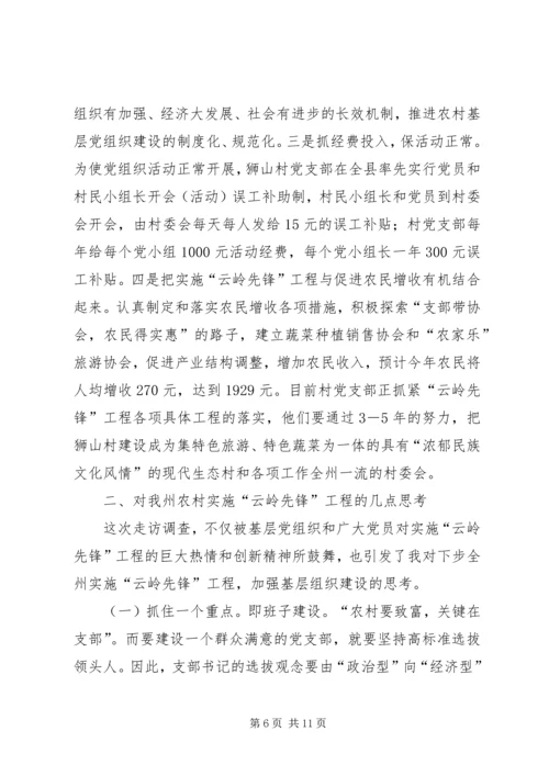 山村党支部的调研与思考.docx