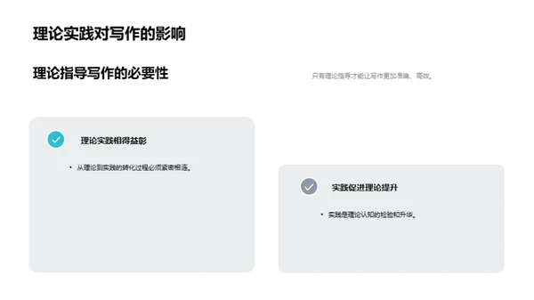 理论指导下的写作实践