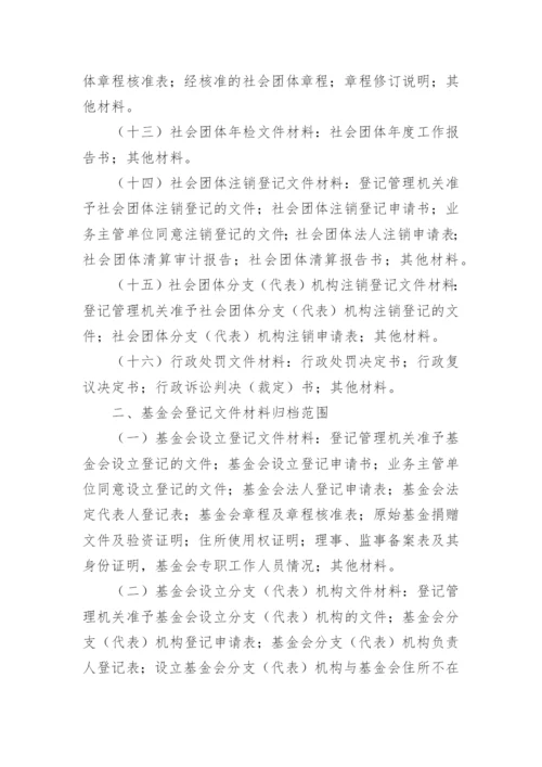 社会团体档案管理制度.docx