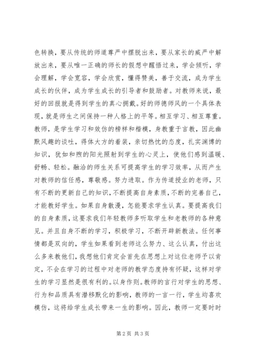 小学教师师德师风学习心得.docx