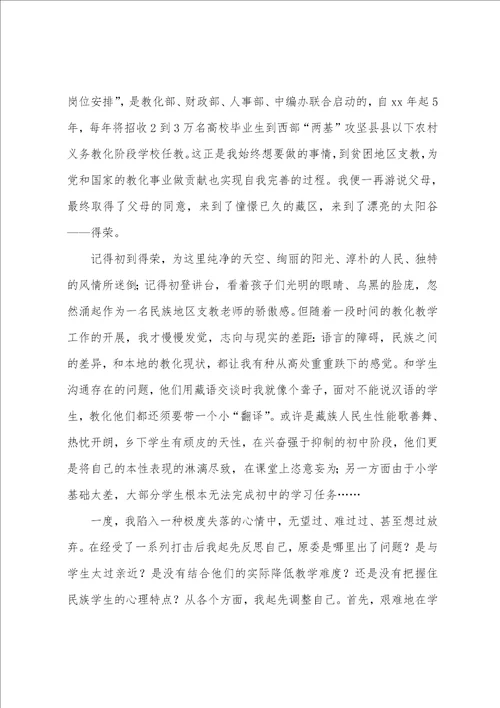 教师履职尽责个人工作总结