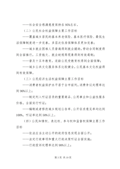 镇公民权依法保障任务分解方案.docx