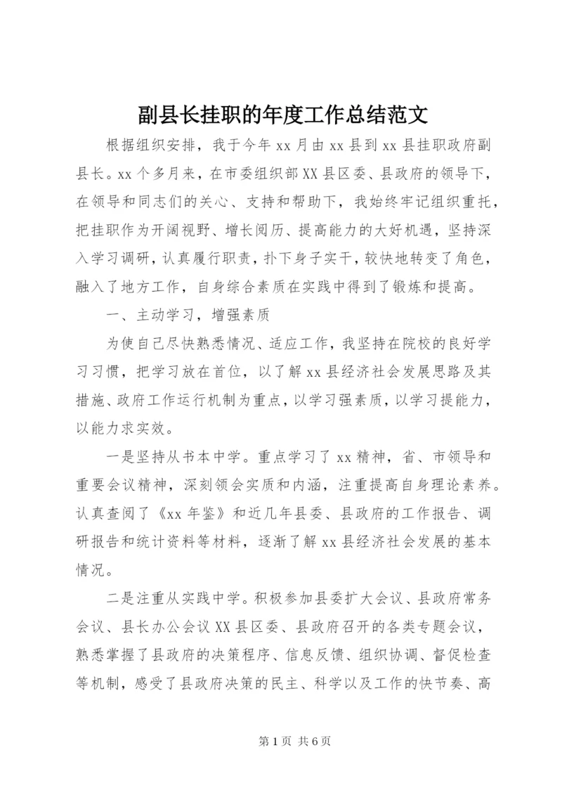 副县长挂职的年度工作总结范文.docx