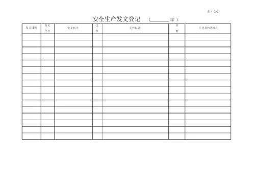 企业安全生产标准化管理台账整理样本