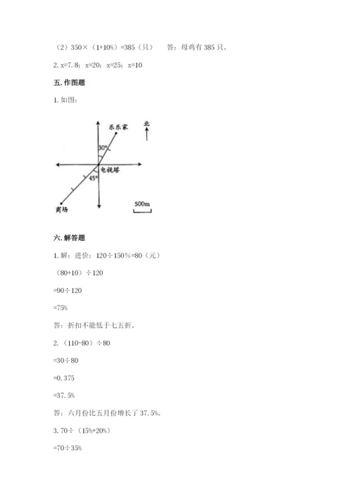 天津市南开区六年级下册数学期末测试卷1套.docx