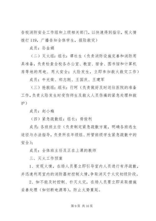 齐心小学图书室消防安全应急预案.docx