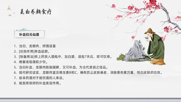 浅色水墨中医美容PPT模板宣传PPT动态PPT