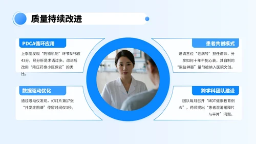 蓝色商务风医疗健康教育讲座PPT