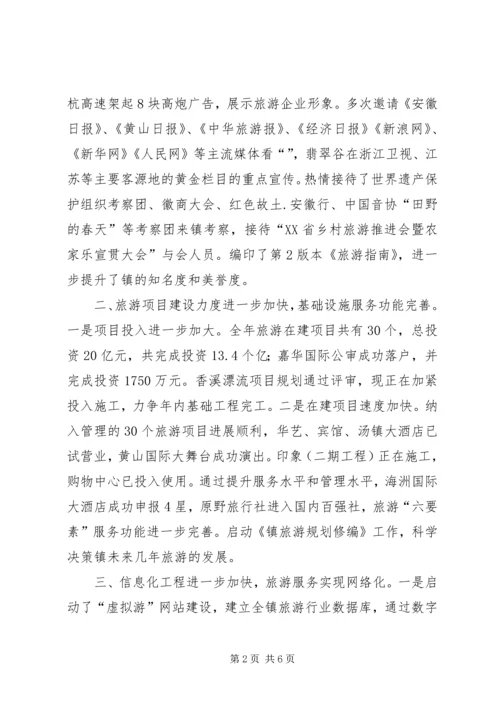 旅游办年终总结和XX年工作计划.docx