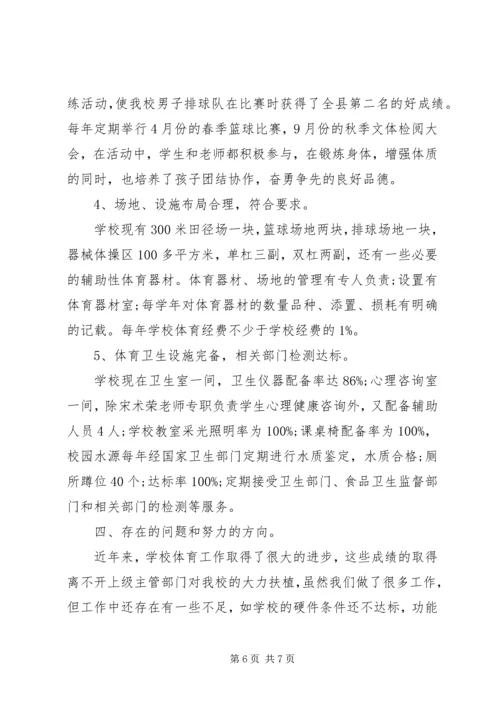 学校体育工作自查工作报告.docx