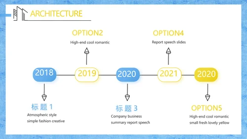 蓝色调北欧极简室内设计方案汇报工作总结汇报PPT动态模板