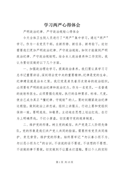 学习两严心得体会.docx