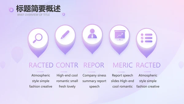 紫色化妆品公司企业宣传简介介绍动态PPT模板