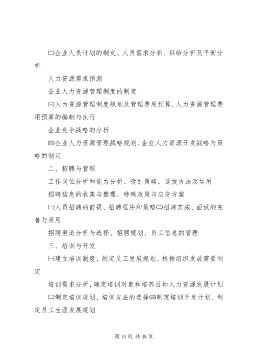 人力资源的工作内容.docx