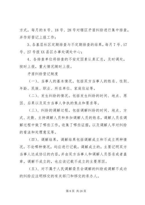 人民调解委员会各项制度精编.docx