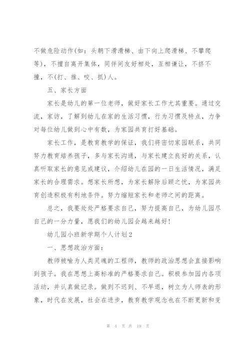 幼儿园小班新学期个人计划5篇.docx