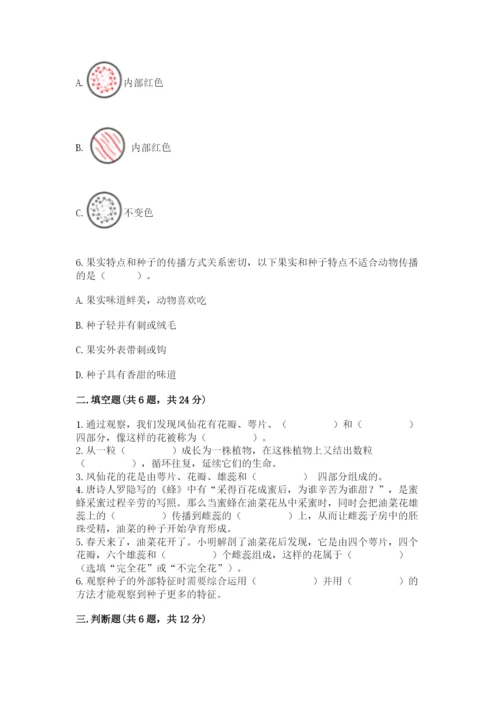 教科版科学四年级下册第一单元《植物的生长变化》测试卷精品含答案.docx