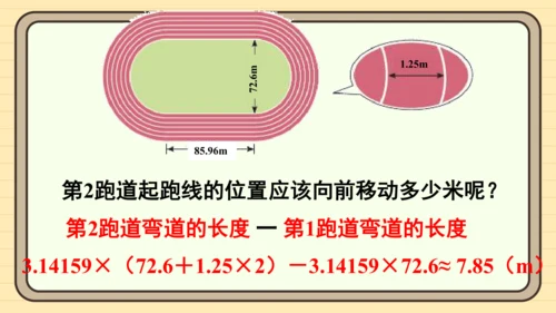 人教版六上第五单元综合与实践   确定起跑线 课件