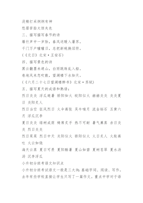 小升初语文必考知识点总结.docx