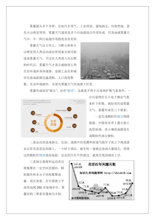 北京雾霾调查分析报告.docx