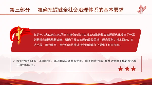 二十届三中全会健全社会治理体系专题党课PPT