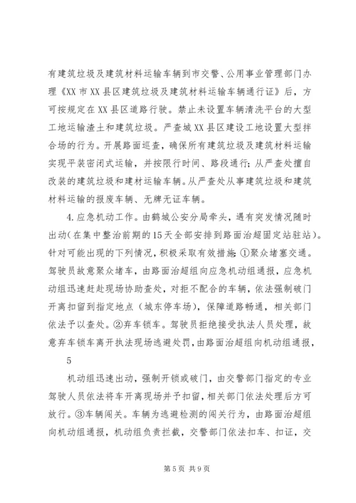 运输车辆超限超载治理工作实施方案 (2).docx