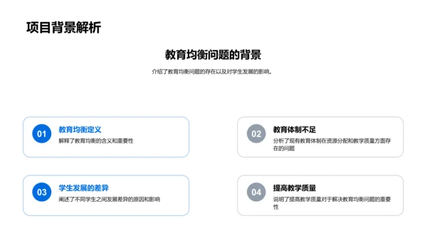 教育平衡研究报告PPT模板