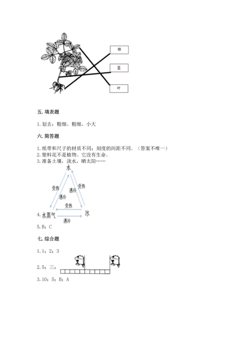 教科版一年级上册科学期末测试卷附参考答案（预热题）.docx